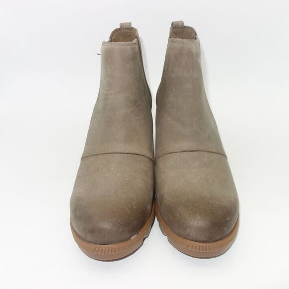 NEW Sorel Joan of Artic Chelsea Wedge II Boots Shoes Khaki Brown Women's 10 - Picture 5 of 8